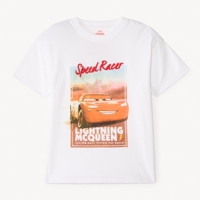 Camiseta de manga corta oversize Flash McQueen de Disney-Pixar para niño. 
