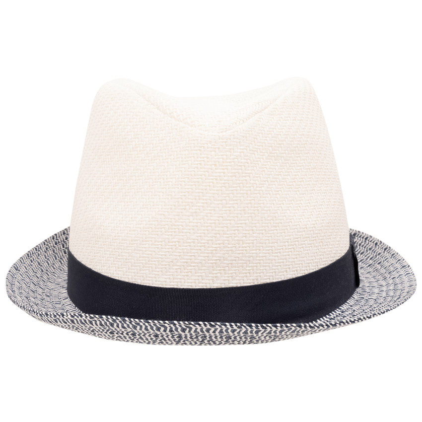 Borsalino trenzado en paja bicolor con cinta para niño  Additional Borsalino trenzado en paja bicolor con cinta para niño