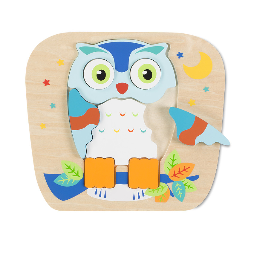 Puzzle buho - Azul 