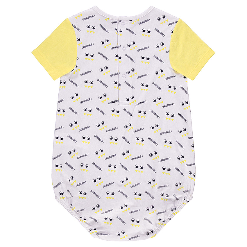 Juego de 2 monos cortos con dibujos de monstruos 