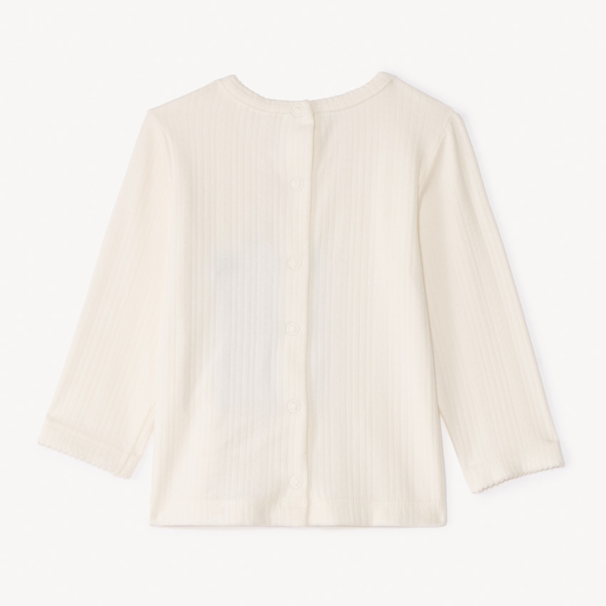 Conjunto de 2 piezas con overol estampado para niña. 