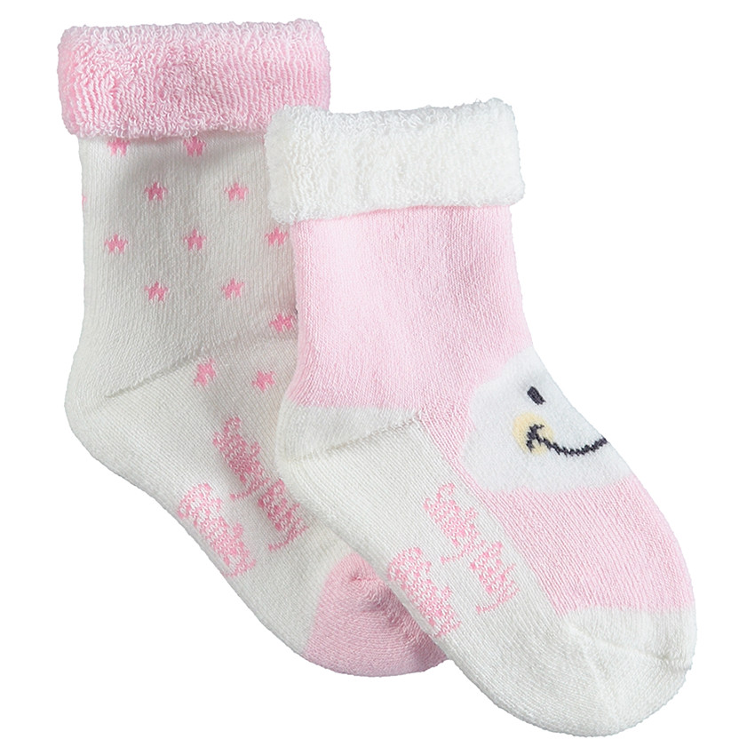 Pack de 2 pares de calcetines de rizo con motivo ©Smiley 