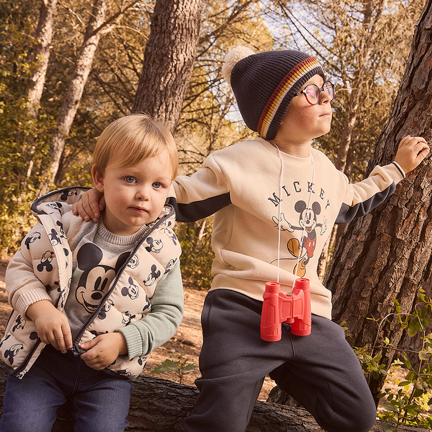 Sudadera Mickey Disney de terciopelo para bebé niño 