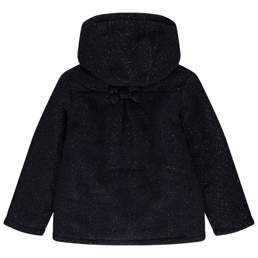 Abrigo de paño de lana y forro sherpa 