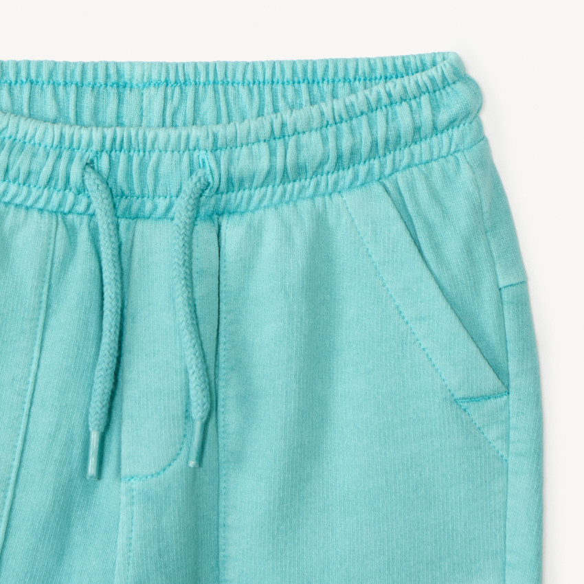 Conjunto de 2 piezas: camiseta sin mangas + pantalones cortos con bordado de concha para bebé niño. 