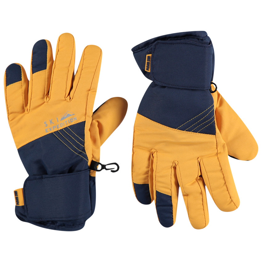 Guantes de esquí impermeables con forro de micropolar 