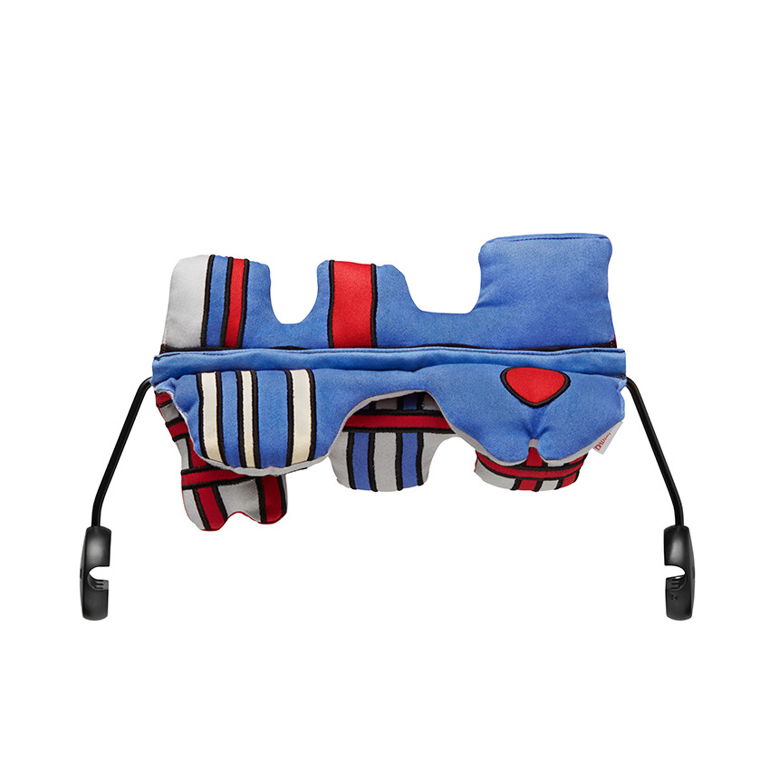 Jouet souple pour transat Grand Sourire - Rouge/Bleu 