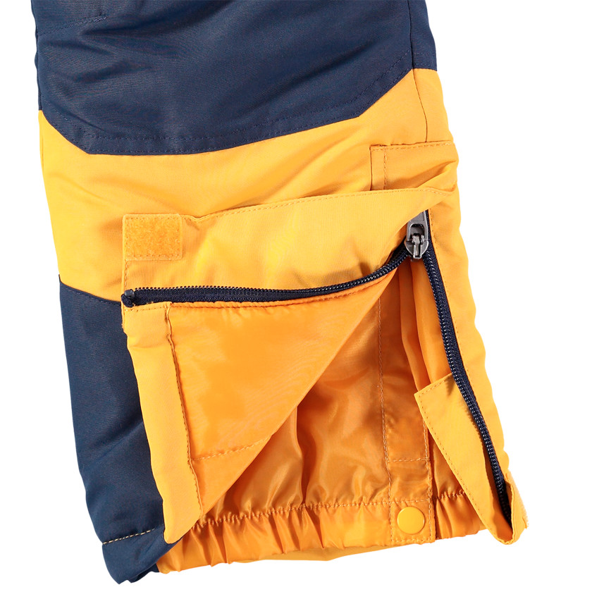 Pantalón de esquñi bicolor impermeable con tirantes ajustables y desmontables 