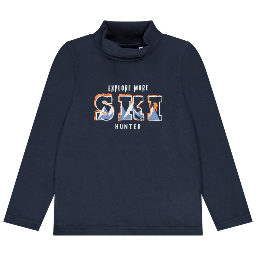 Camiseta interior niño cuello alto 2025