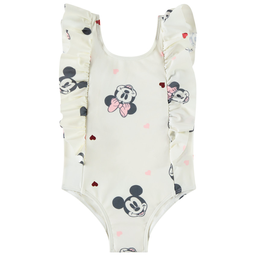 Bañador de una pieza Minnie Disney con volantes para bebé niña 