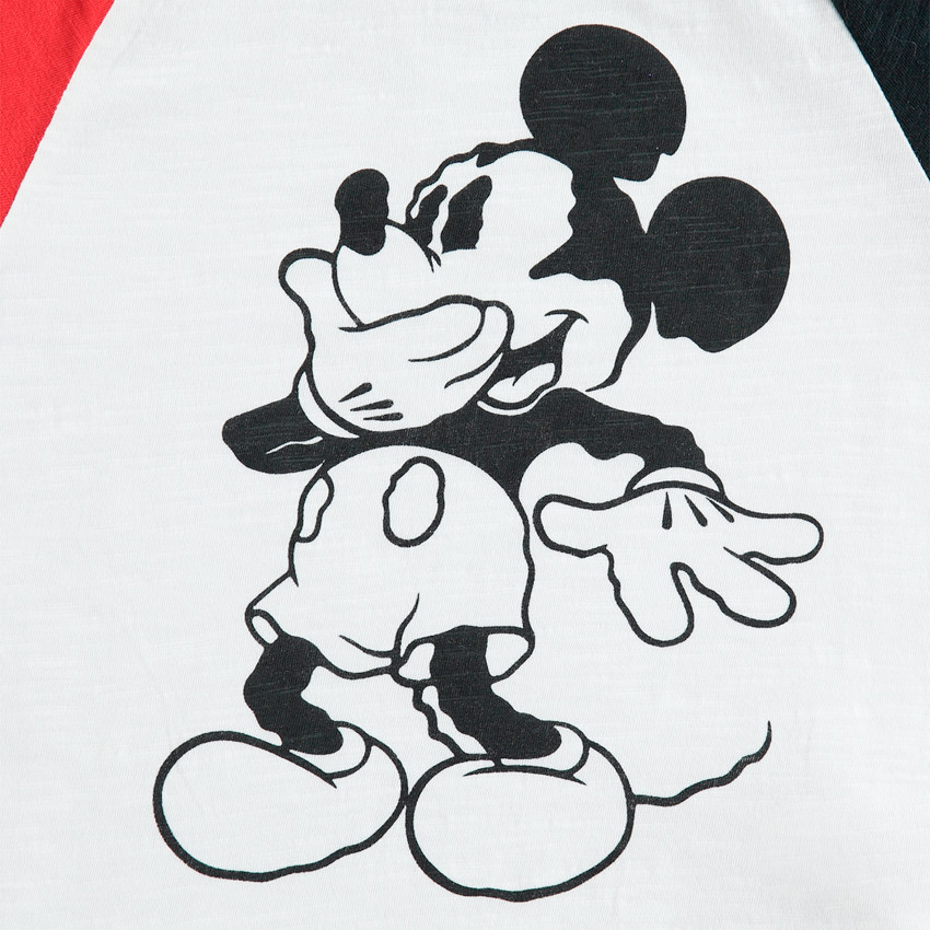 Camiseta tricolor de manga corta ©Disney con estampado de Mickey   Additional Camiseta tricolor de manga corta ©Disney con estampado de Mickey