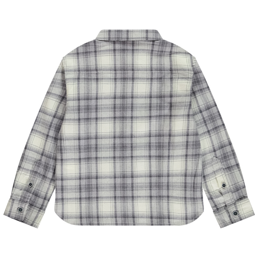 Camisa de cuadros de manga larga para niño 