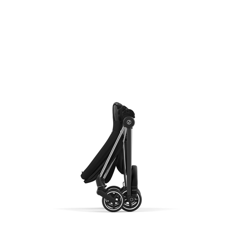 Chasis carrito Mios Cromado con detalles en negro 