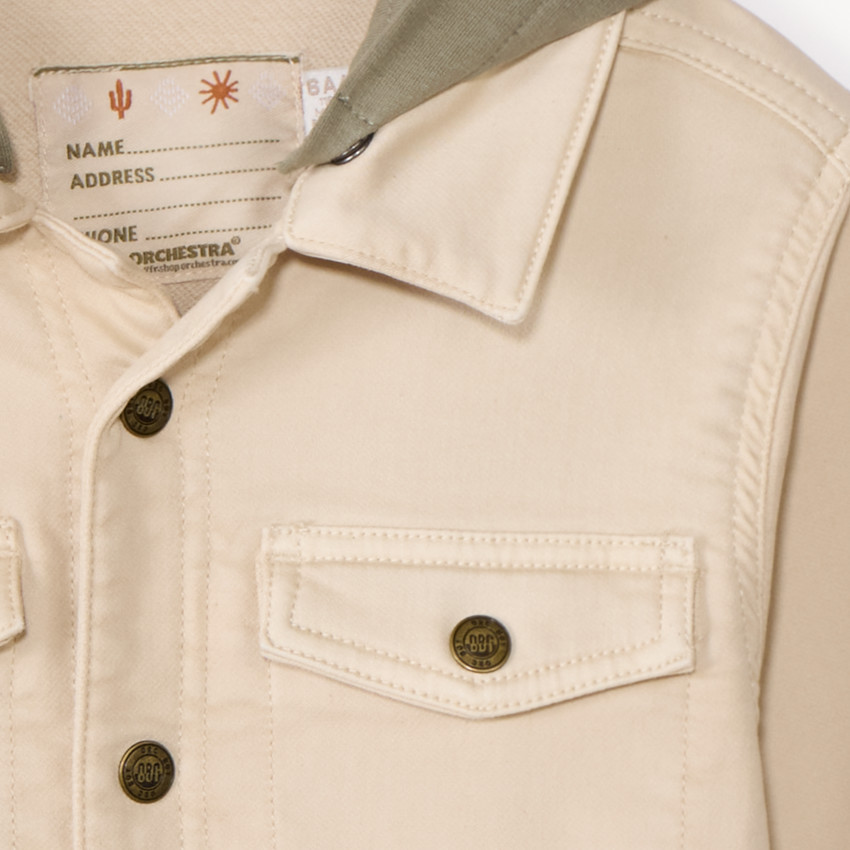 Chaqueta de jeans con capucha desmontable para niño 