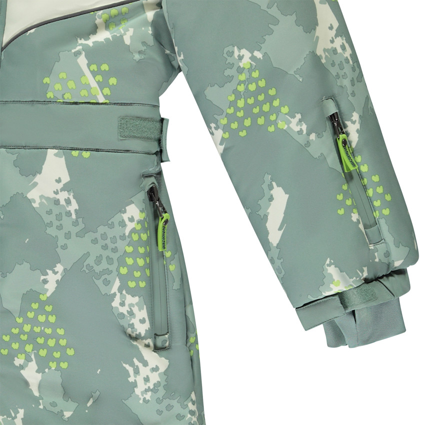 Mono de esquí acolchado con estampado divertido para niño 