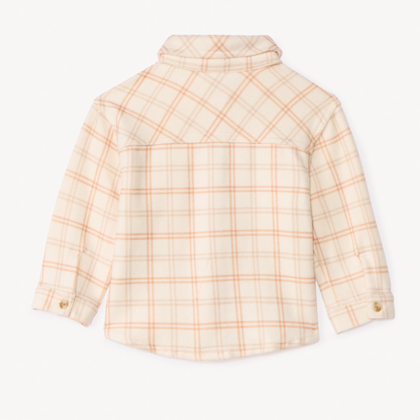 Camisa de franela a cuadros para bebé niña 