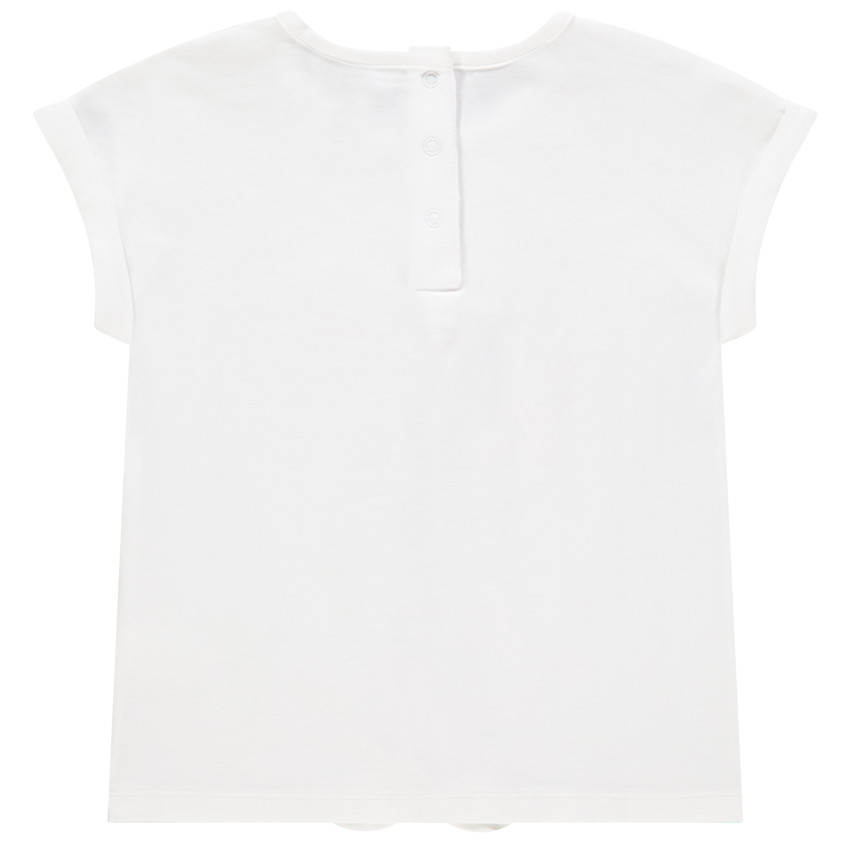 Camiseta manga corta algodón orgánico estampado frutas brillantes 