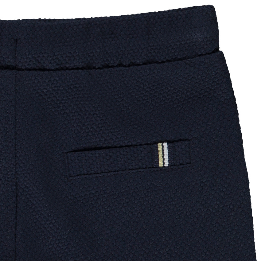 Ensemble 2 pièces t-shirt print vélo + bermuda en nid d'abeille pour bébé garçon 