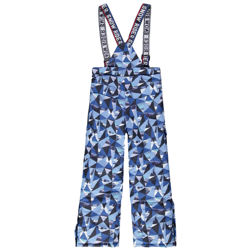 Júnior - Pantalón de esquí con estampado all over con tirantes desmontables 