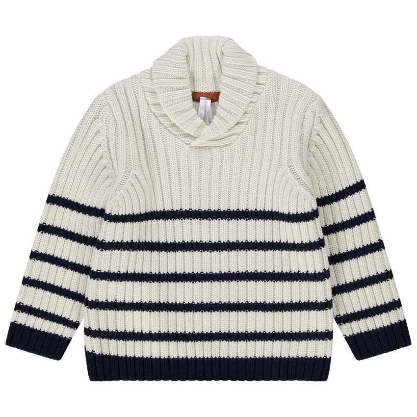 Suéter de punto a rayas para bebé niño 