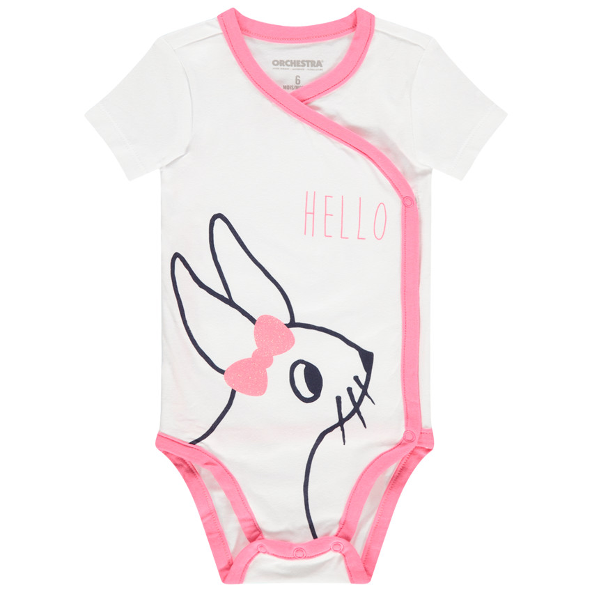 lote de 5 bodies mangas cortas print corazon  