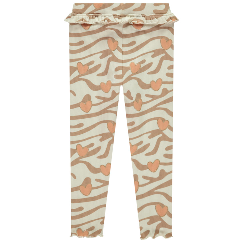 Leggings largos de punto acanalado con estampado para bebé niña 