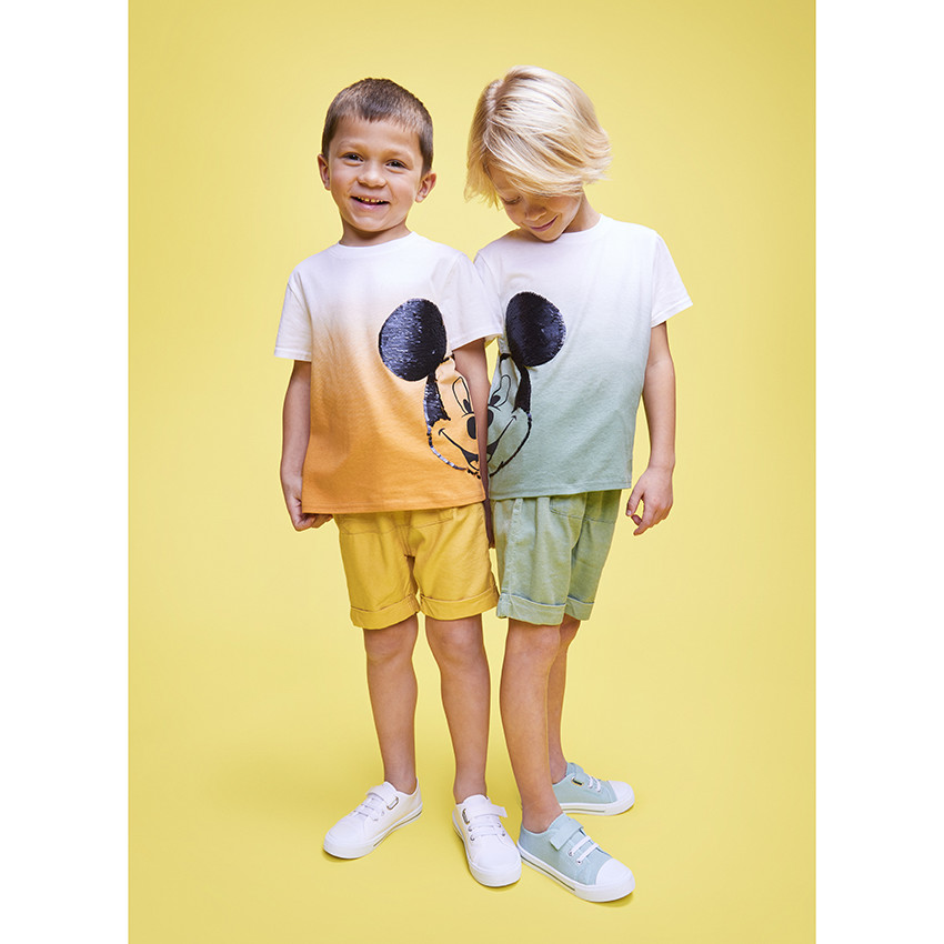 Bermudas de algodón con bolsillo canguro niño 