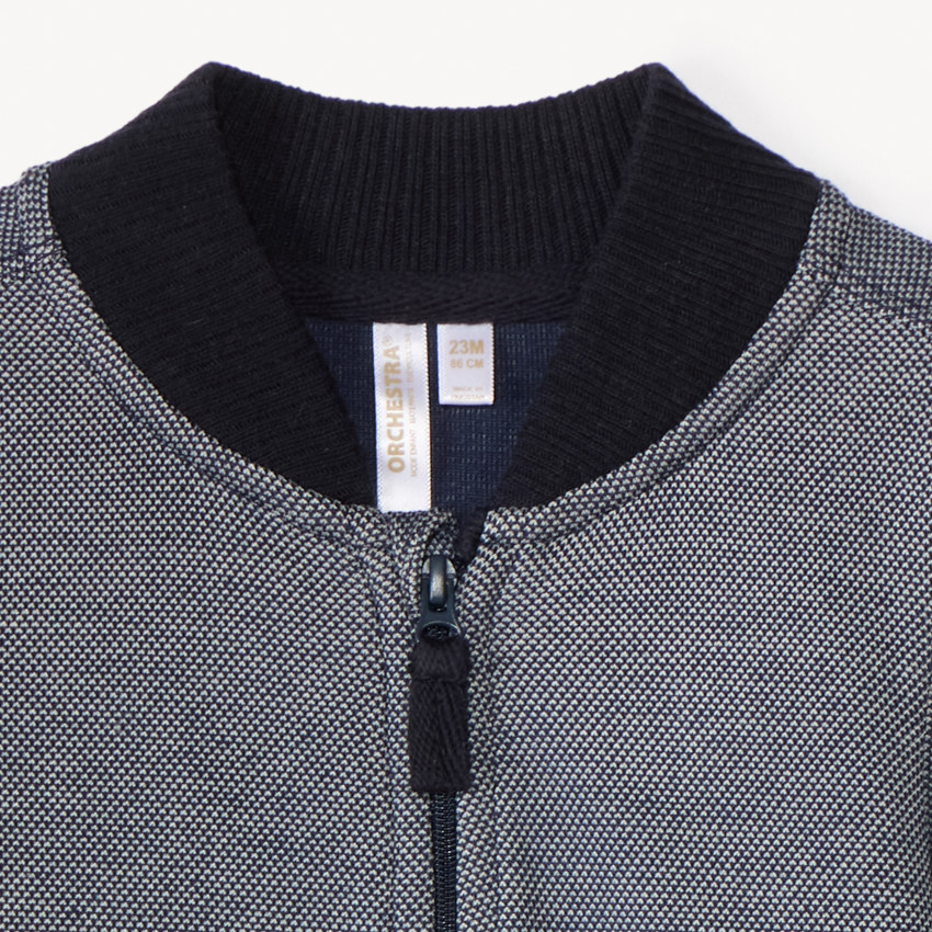 Chaleco de punto piqué con cuello Teddy para bebé niño 