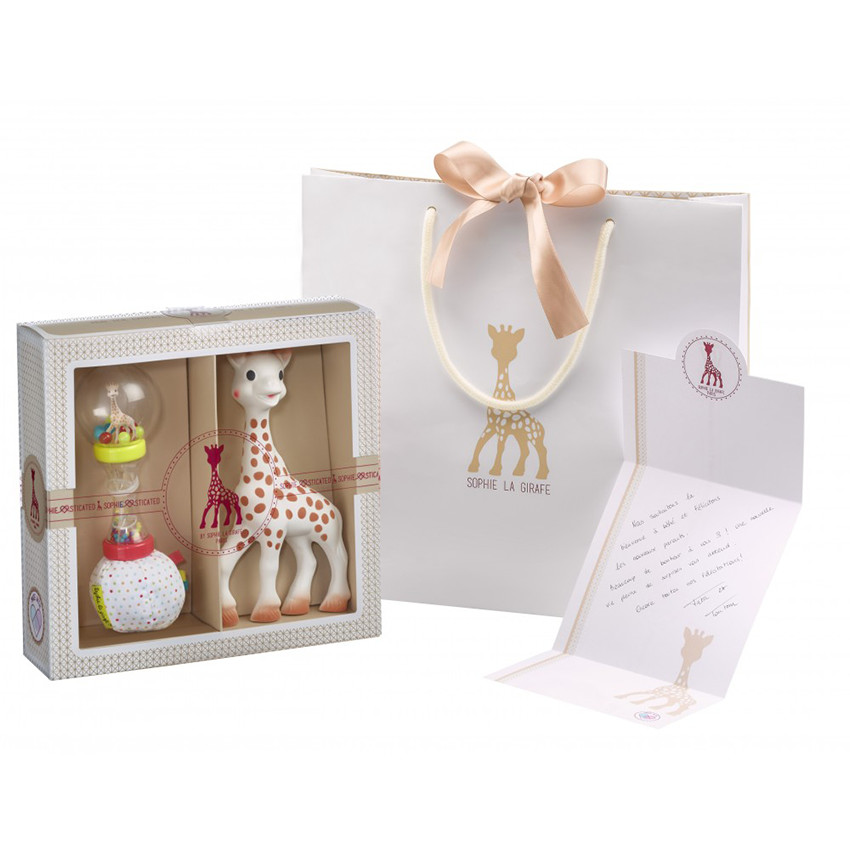 Set regalo Sophie la Girafe + Sonajero Soft Maracas 
