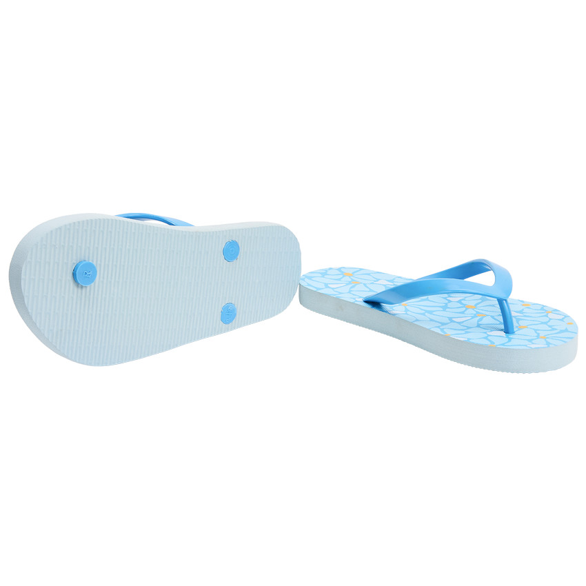 Tongs impresas de flores para niña con tira según la talla 