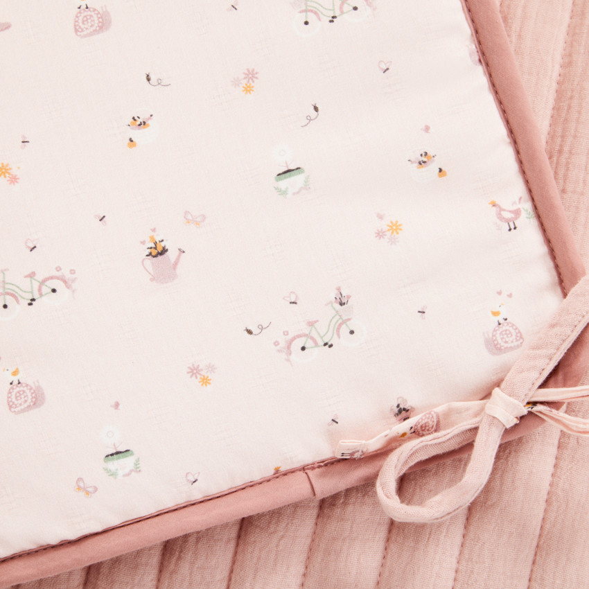 Lote de 5 protecciones modulares para barrotes colección "Promenade Bucolique" rosa 