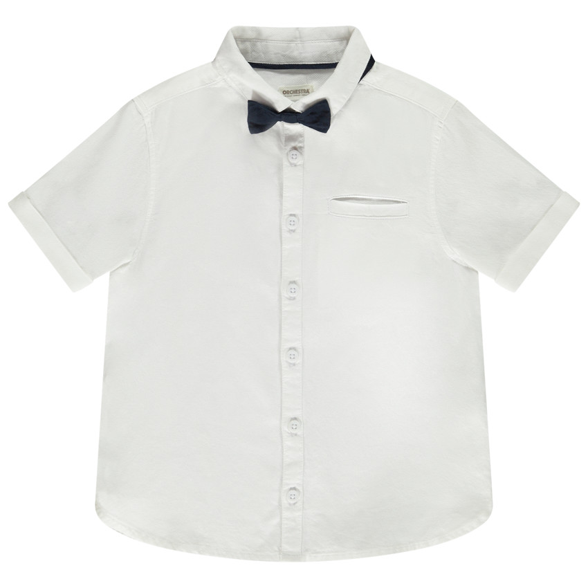 Chemise de ceremonie avec noeud papillon pour garcon Orchestra