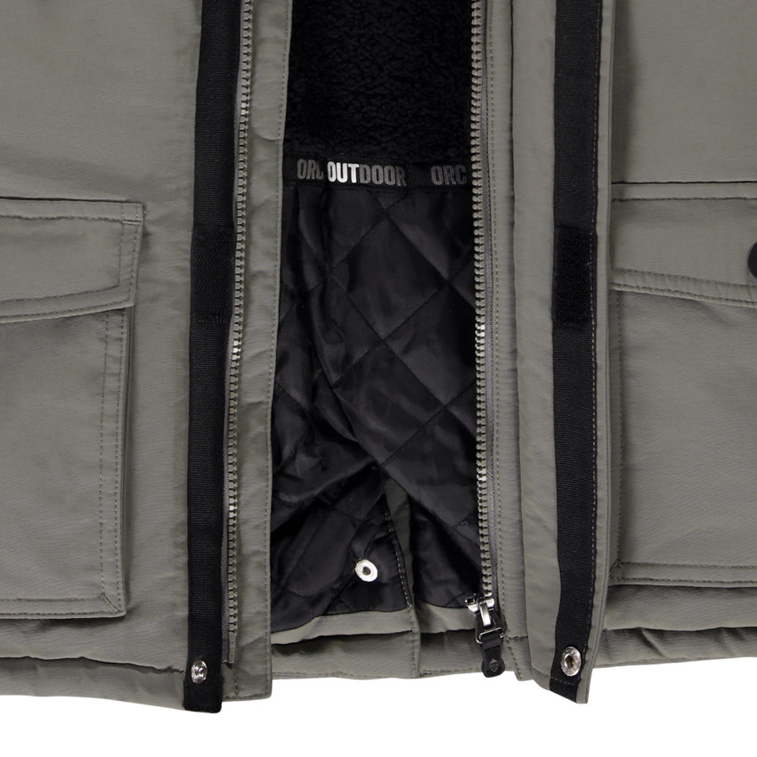 Parka à capuche en fausse fourrure amovible pour garçon  Additional Parka à capuche en fausse fourrure amovible pour garçon