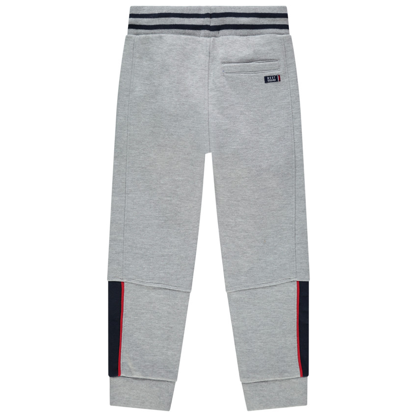 Pantalón jogging felpa bandas contraste 