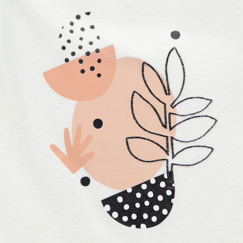 Sudadera de felpa con capucha estampado vegetal  Additional Sudadera de felpa con capucha estampado vegetal