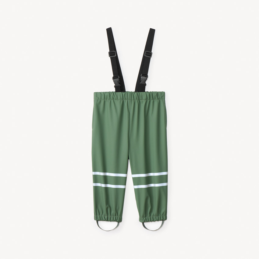 Pantalón de lluvia waterproof con tirantes para bebé niño 