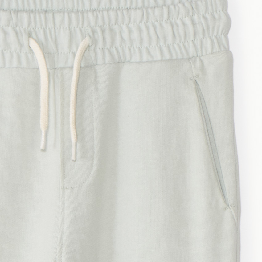 Pantalón de chándal liso con bolsillo cargo para niño 