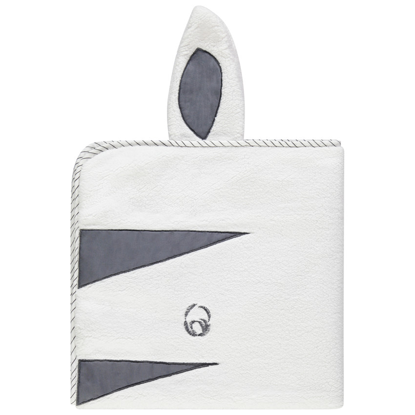 Cubierta de popelina y sherpa con motivo de cebra 