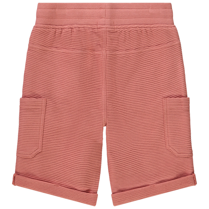 Bermudas de felpa con bolsillos tipo plastrón para niño 