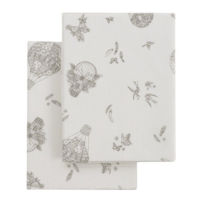 Sábana bajera cuna 60x120 cm Pack 2 uds. Globe crudo 