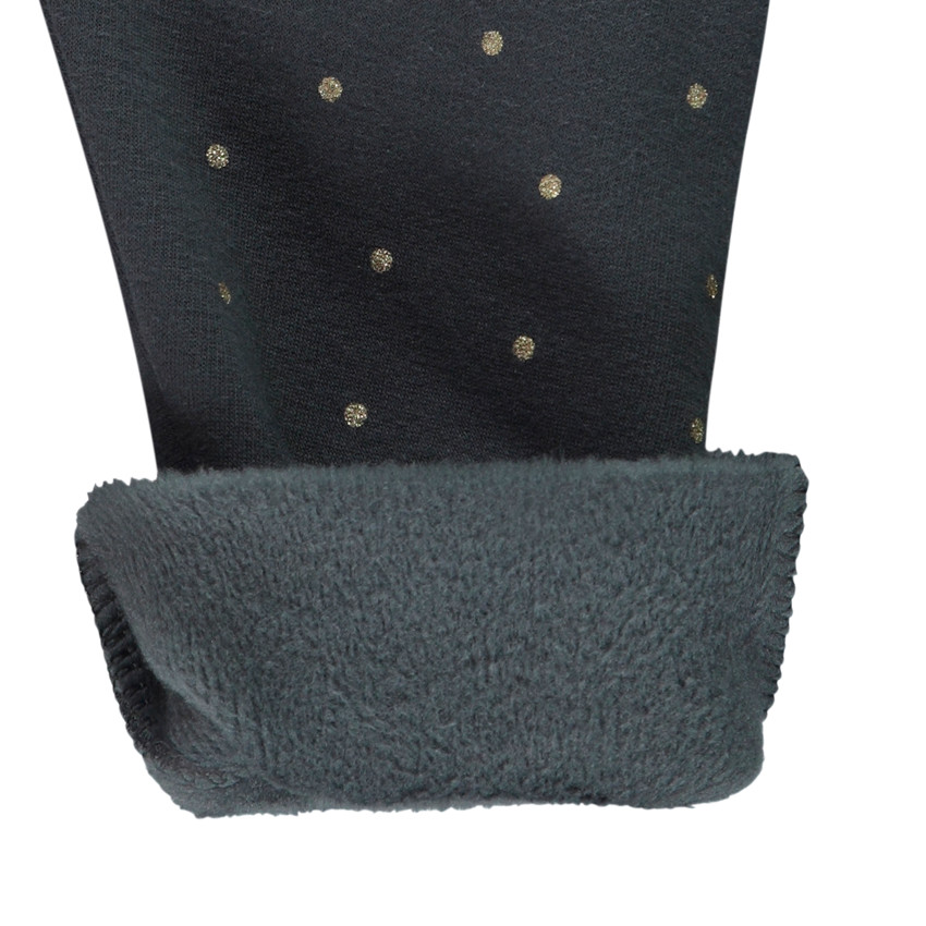 Pantalón jogging de jersey sherpa con lunares brillantes para bebé niña 