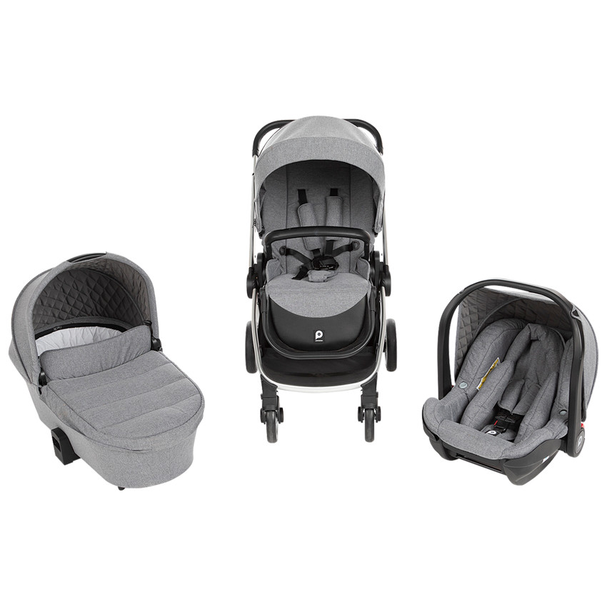 Carro trio Tessa gris jaspeado  Additional Carro trio Tessa gris jaspeado