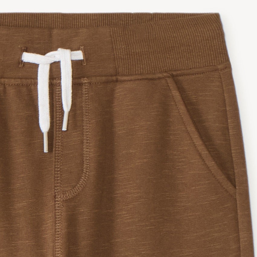 Pantalón de chándal liso de felpa niño 