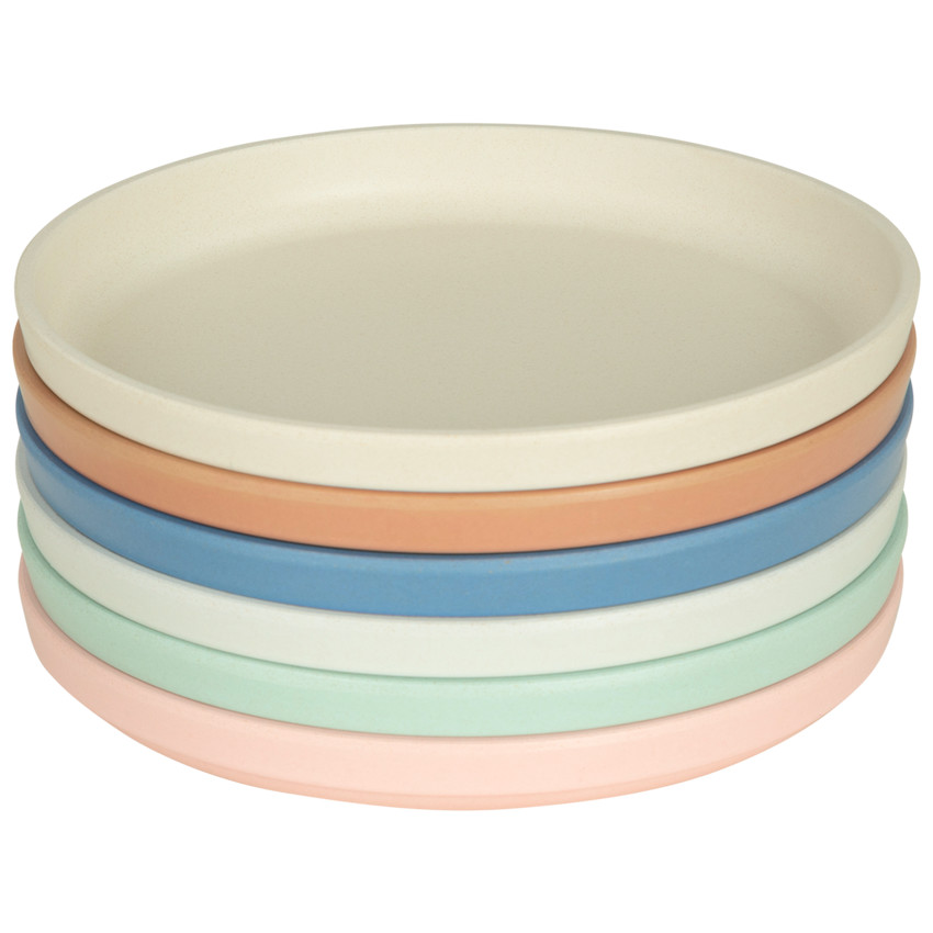 Plato redondo de bambú - Verde 