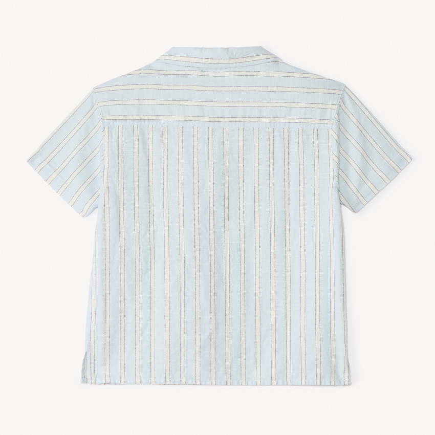 Camisa de rayas de manga corta para niño 