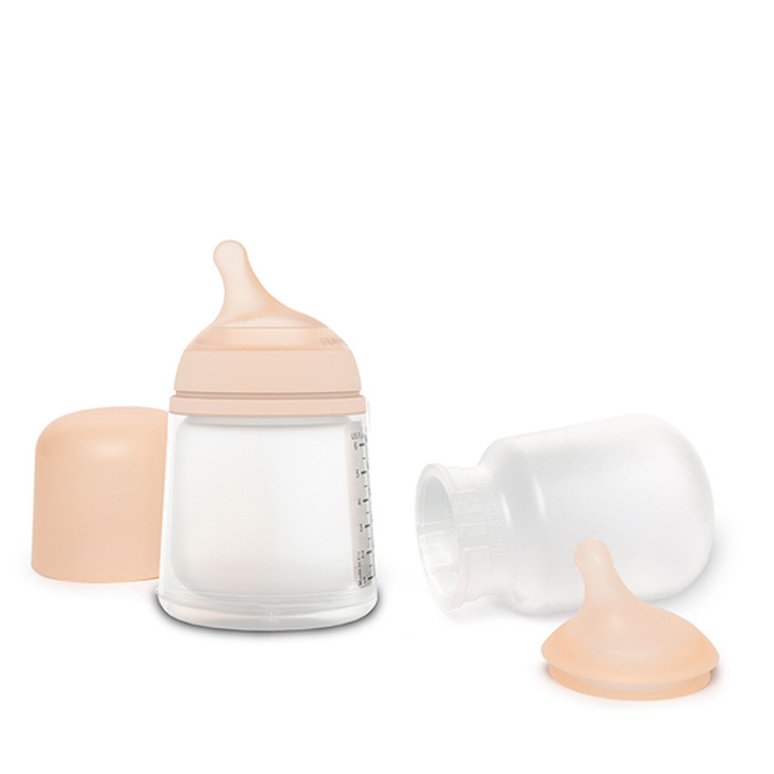 Pack biberón Zero.Zero especial lactancia 180 ml rosa 