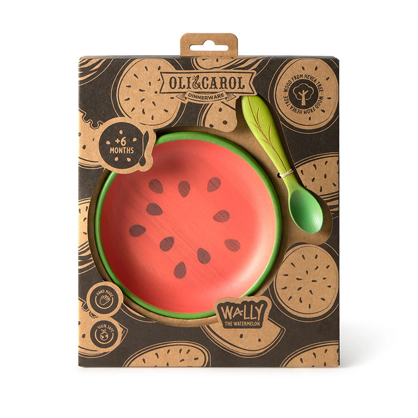 Vajilla infantil plato + cuchara Wally the Watermelon 