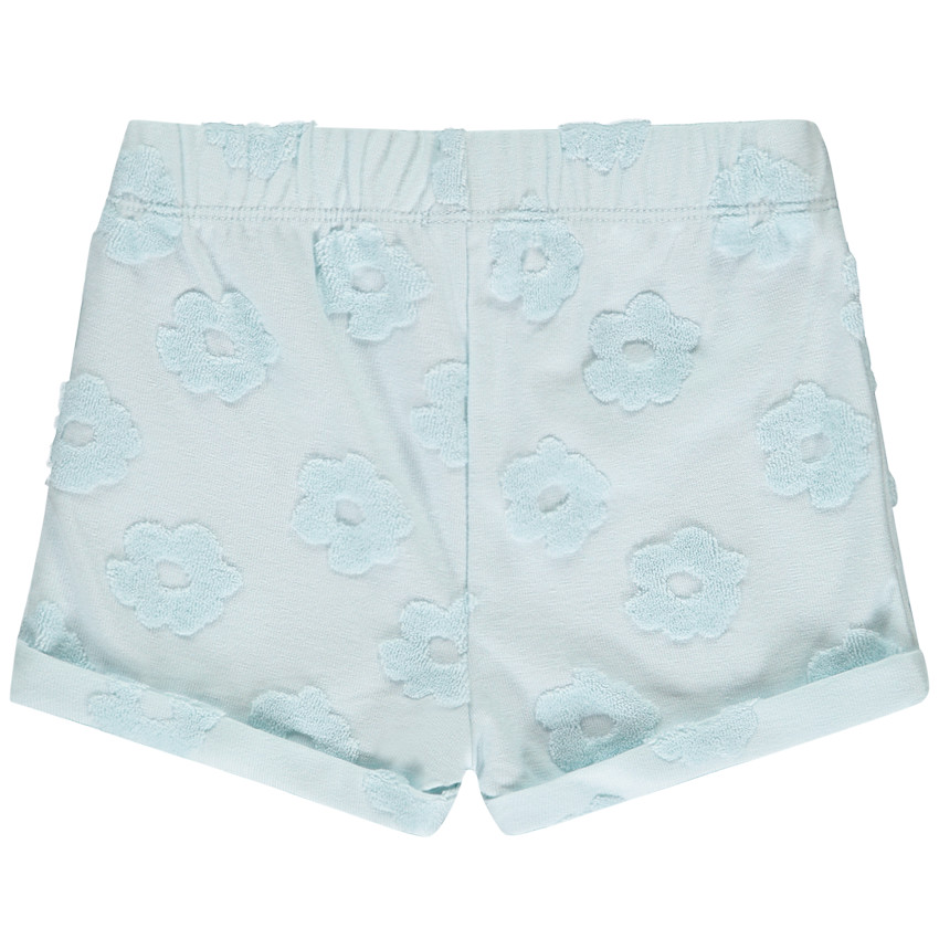 Short de felpa con motivo efecto devorado para bebé niña 