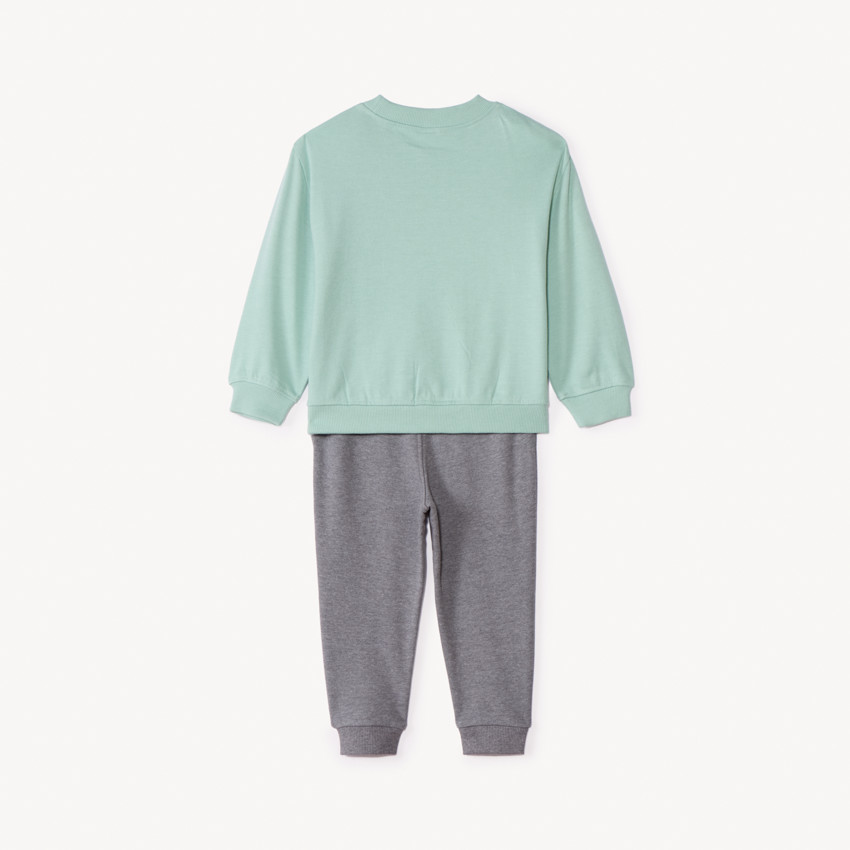 Conjunto de chándal de felpa estampada para bebé niño 