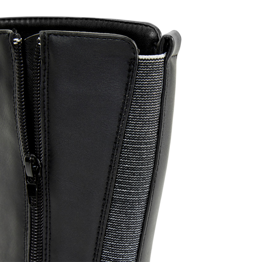 Botas de montar con tacón plateado para niña 